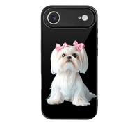 Long Haired Shih Tzu Printed Phone Case Cute Slim Glass Cellphone Protective Cover Unisex Compatible with iPhone 17/17 Air/17 Pro/17 Pro Max