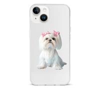 Long Haired Shih Tzu Printed Phone Case Slim Cute Cellphone Protective Cover Unisex Compatible with iPhone 14/14 Plus/14 Pro/14 Pro Max