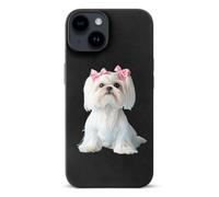 Long Haired Shih Tzu Printed Phone Case Slim Cute Cellphone Protective Cover Unisex Compatible with iPhone 14/14 Plus/14 Pro/14 Pro Max