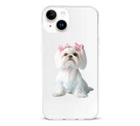 Long Haired Shih Tzu Printed Phone Case Slim Cute Cellphone Protective Cover Unisex Compatible with iPhone 14/14 Plus/14 Pro/14 Pro Max