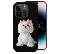 Long Haired Shih Tzu Printed Phone Case Slim Cute Microfiber Cellphone Protective Cover Unisex Compatible with iPhone 14/14 Plus/14 Pro/14 Pro Max