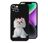 Long Haired Shih Tzu Printed Phone Case Slim Hard Cellphone Protective Cover Unisex Compatible with iPhone 14/14 Plus/14 Pro/14 Pro Max