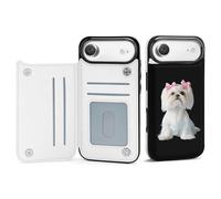 Long Haired Shih Tzu Printed Wallet Phone Case Slim Cute Cellphone Protective Cover Unisex Compatible with iPhone 17/17 Air/17 Pro/17 Pro Max