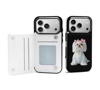 Long Haired Shih Tzu Printed Wallet Phone Case Slim Cute Cellphone Protective Cover Unisex Compatible with iPhone 17/17 Air/17 Pro/17 Pro Max