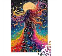 Long Haired Woman Jigsaw Puzzles for Adults Interesting Puzzle Game 1000 Jigsaws Brain Challenge Home Decoration Gifts 1000pcs (75x50cm)