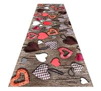Long Hall Carpet,Home Décor Floor Protector Dirt Trapper with Border Durable for Entrance Kitchen,Pile 0.6Cm/a/80X200Cm