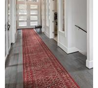 Long Hallway Carpet Runner - Afrikans, Red runrug Red 80cm x 210cm