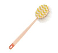 Long Handle Bath - Double-Sided Loofah Shower Brush, Soft Body Scrubber with Comfortable Grip, and Cleaning Tool for Arms, Legs, Back, and Whole Body, Perfect for Adults Home Apartment