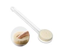 Long Handle Body Brush for Dry Brushing & Shower, Gentle Exfoliating Back Scrubber for Hard to Reach Areas, Promotes Blood Circulation & Lymphatic Drainage, Massage Effect