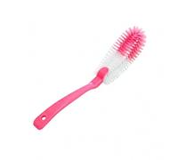 Long Handle Bottle Brush Cleaner Cup Dish Pot Bottom Scrubber Cleaning Washing Brushes Washer for Water Bottles,Tea Cups Glass, Coffee, Stains Porcelain (Pink)
