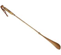 Long Handle Brass Shoe Horn, Self-standing Shoe Horn, Base Weight Is More Stable, Easy To Take, Hang and Stand Dual Use, Special Home Decoration, For The Elderly