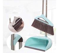 Long Handle Broom and Dustpan, Set for Home,Lobby, Shop, Garage,Schools,Church