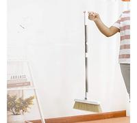 Long Handle Broom and Dustpan, Set for Home,Lobby, Shop, Garage,Schools,Church