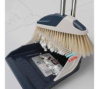Long Handle Broom and Dustpan, Set for Home,Lobby, Shop, Garage,Schools,Church