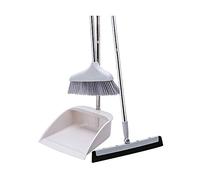 Long Handle Broom and Dustpan, Set for Home,Lobby, Shop, Garage,Schools,Church