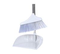 Long Handle Broom and Dustpan, Set for Home,Lobby, Shop, Garage,Schools,Church