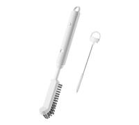 Long Handle Brush - Nylon Retractable Scrub Cleaner, Extendable Durablee Small Accessory | Narrow Crevice Cleaning Tool Flexible Head For Window Track Door Grooves Vent Fan Sink Corner