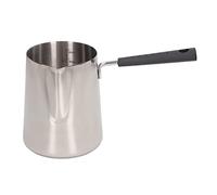 Long Handle Coffee Toroid Pitcher 350ml/600ml/900ml for Milk Coffee Butter Warmer,304 Stainless Steel Long Handle Milk Pitcher,Milk Frother Pitcher for Home(900ml)