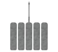 Long Handle Duster, with Washable Cleaning Head, 65x6x2.5cm, Household Dust Removal Tool, Bendable Crevice Cleaner, Extended Reach Cleaning, for Ceiling Fan Window Furniture