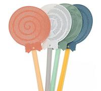 Long Handle Fly Swatter 4pcs/set Colorful Lollipop Shape Plastic Manual Swat Fly Control for Indoor Mosquito Wasp Insect