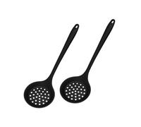 Long Handle Food Strainer Skimmer Strainer Spoon Suitable for Frying Pack of 2 Silicone Cooking Skimmer Ladles