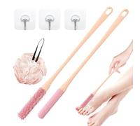 Long Handle Foot Scrubber - Silicone Between Tip Cleaning Brush | Among the Ergonomic Scrub Brush for the Elderly, Elderly