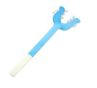 Long Handle Fork Shaped Plush Cat Teaser Wand, Soft Down Filled Interactive Kitten Toy, Fluffy Claw Design Portable Indoor Outdoor Exercise Play Wand for Cats Kittens Daily Entertainment