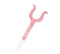 Long Handle Fork Shaped Plush Cat Teaser Wand, Soft Down Filled Interactive Kitten Toy, Fluffy Claw Design Portable Indoor Outdoor Exercise Play Wand for Cats Kittens Daily Entertainment