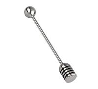 Long Handle Honey Dipper Anti-Rust Honey Stirrer Spoon 304 Stainless Steel Honeycomb Stick for Honey Jam Jar Dispense 6.3 Inch