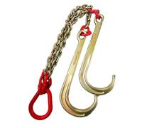 Long Handle Hook for Transport Towing Chains, Heavy-Duty 4T/5T Capacity, Durable Hanging Chain Hook for Vehicle Towing Needs