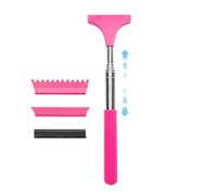Long Handle Ice Scraper - Snow Remover Tool | Retractable Car Snow Shovel | Versatile Car Scraper With 3 Replaceable bladess | Anti Slip durablee Snow Brush And Ice Scraper For Winter Wipe Water