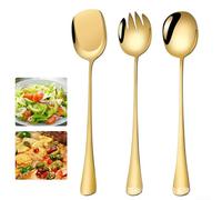 Long Handle Kitchen Serving Tools Set Made from Stainless Steel for Efficient Food Preparation Tasks (Silver)