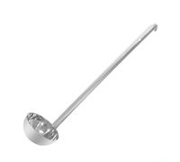 Long Handle Ladle Crafted from Stainless Steel for Safe Serving of Soups and Sauces Easy to Clean (E)