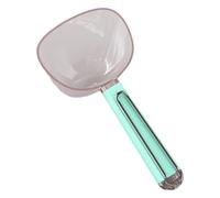 Long Handle Measuring Spoon, 180ml Large Capacity Rice Spoon with Built-in Scale, Non-Stick Rice Scoop Flour Scoop, Easy to Clean, Suitable for Kitchen (Green)