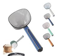 Long Handle Measuring Spoon,Rice Cooker Spoon And Measuring Cup,180ML Large Plastic Scoop Measuring Cups Kitchen Measuring Spoon,Kitchen Gadgets for Cooking Baking(dark blue)