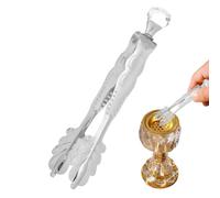 Long Handle Metal Clamps, Incense Burner Metal Clip for Tea, Sugar, Ice, Chef, Delicatessen, Bar, Snack, Appetizer, Censer, Church, Coal