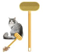 Long Handle Pet Hair Remover - Lint Brush Care Tool for Cat Dog Fabric and Furniture Cleaner | Efficient Hair Removal for Couch, Bed, Carpet, Floor, Home, Laundry Cleaning