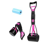Long Handle Pooper Scooper For Small To Large Dogs With Bags | 60x13.5cm, Portable Foldable Outdoor Garden Dog Cat Pet Poop Litter Scoop Picker Grabber Bin Rake Shovel