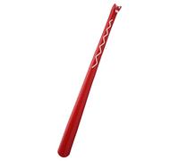 Long Handle Shoe Horn - Extended Reach Lifter Offering Smooth Entry Support, Ergonomic Assist Design, Structure Easing Daily Footwear Use, Flexible Boot Aid Enhancing Comfort And Reducing Bend, Red