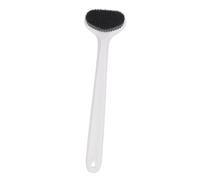 Long Handle Shower Body Brush Wet Dry Back Scrubber Bath Brush with Rounded Head Hygienic Design for Easy Cleaning in Bathroom Sturdy Nylon Plastic Material 14.37 Inches