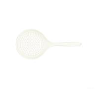 Long Handle Silicone Slotted Spoon Suitable for Frying Hot Pot Draining Skimming and General Kitchen Tasks (white)