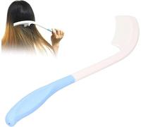 Long Handle Soft Comb, Long hair brush Anti-slip Handle Comb, Soft brush, Beauty Hair for Adults, Children, the Elderly and Hand Disabled Inconvenient Upper Limb Activities(White)