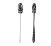 Long Handle Soft Silicone Bottle Cleaner Brush for Cleaning Bottles Glass Cup,31cm Water Bottle Cleaner for Baby Bottles, Hydro Flask, Sports Bottle, Vase, Glassware