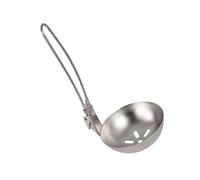 Long Handle Soup Serving Ladle, Foldable Stainless Steel Cooking Spoon, Durable Deep Scoop Utensil with Ergonomic Handle for Hot, Stew, Sauce, Kitchen Use, Ideal for Home Chefs and Grinders