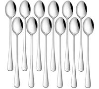 Long Handle Spoon 12 Packs Coffee Stirring Spoons 7.5" Long Cocktail Spoons For Ice Cream Tea Espresso Milk