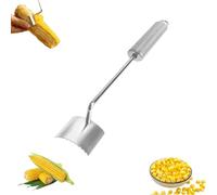Long Handle Stainless Steel Corn Stripping Tool, Corn Cob Stripper Cutter,Long Oval Ergonomic Handle Corns Remover Tool for Cob, 2025 Upgraded Gadget Tools for Corns on The cobs (1pcs)