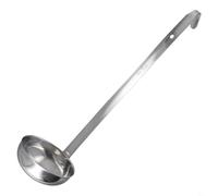 Long Handle Stainless Steel Ladle Kitchen Cooking Utensil Deep Soup Spoon With Hook For Sauce Stews Serving 150ml/180ml(150ml)