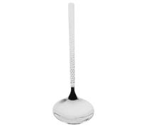 Long Handle Stainless Steel Serving Spoon Deep Hammered Bowl for Stews | Silver Finish, Comfortable Grip, Elegant Presentation, Suitable for Vegetables, Dining Tables, Parties, Restaurants