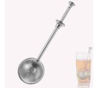 Long Handle Tea Ball, Stainless Steel Tea Infuser for Loose Leaf Tea, Filters with Handle for Cup and Teapot, Reusable Fine Mesh Tea Interval Diffuser Mesh Snap Ball Tea Strainer