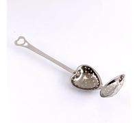 Long Handle Tea Strainers for Loose Tea, Mesh Heart Shaped Loose Tea Infuser Reusable Interval Diffuser Tea Partition Spoon for Teapots Cups Mugs to Brewing Steeping, 14cmX4cm
